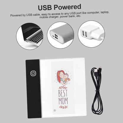 Flip Book Kit with Mini USB LED Light Pad – 300 Sheets Pre-Drilled Animation Paper & Adjustable Binding Screws – Drawing & Tracing Flip-Book Set for Kids, Teens & Hobby Animators
