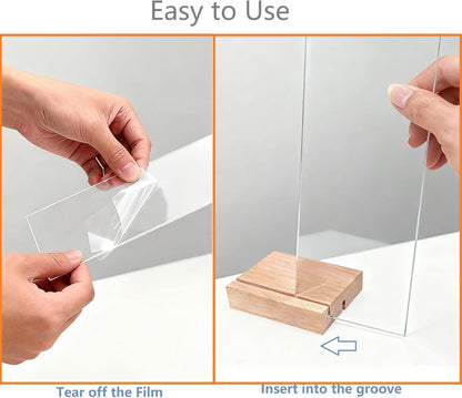 Monitor Memo Board,Detachable Acrylic Sticky Note Holder - Transparent Desktop Monitor Memo Board Stand for Computer Laptop, Portable Message Panel Reminder Office Desk Accessories (2PCS)