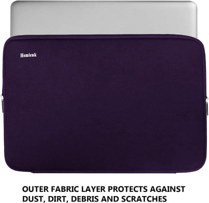 Laptop Sleeve 15.6 Inch, Durable Shockproof Protective Cover Flip Case Briefcase Carrying Computer Bag Case Compatible with 15.6 Inch HP, ASUS, Lenovo, Acer, Notebook, Computer, Black