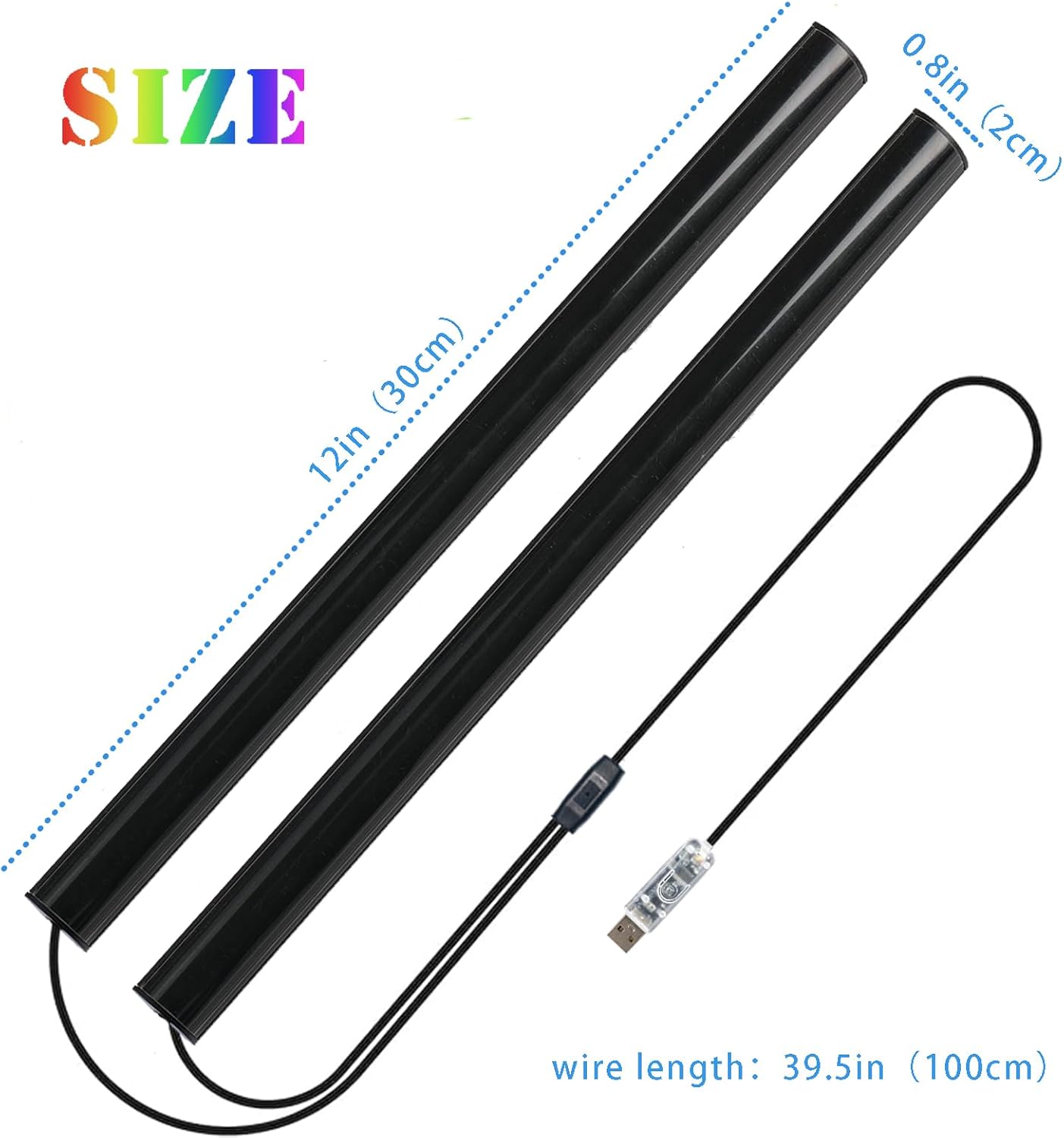 Generic RGB LED Monitor Light Bar, USB Powered, RGB Mode Change Controller, Gaming Atmosphere Light, Under The Table, Computer Accessories, Room, Hand Display