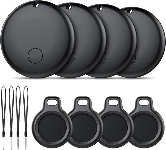 Android Tracker, Bluetooth Tracker Tags, Work with Google's Find Hub(Android), Smart Tags for Luggage, Wallet, Vehicles, Keys (Not for iOS) 4 Pack