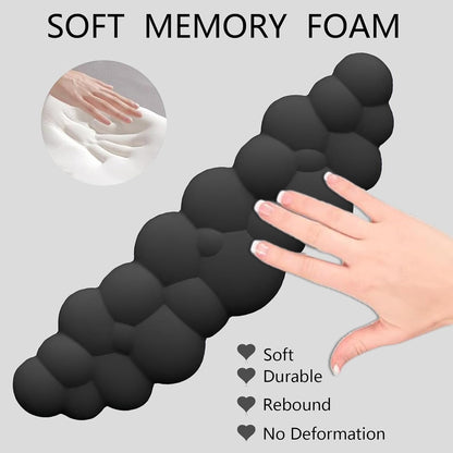 Cloud Keyboard Wrist Rest Dark Green Mouse Pad with Wrist Rest Ergonomic Wrist Pad Memory Foam Non-Slip Wrist Support for Computer Laptop Gaming Home Office Relief Typing Pain Green