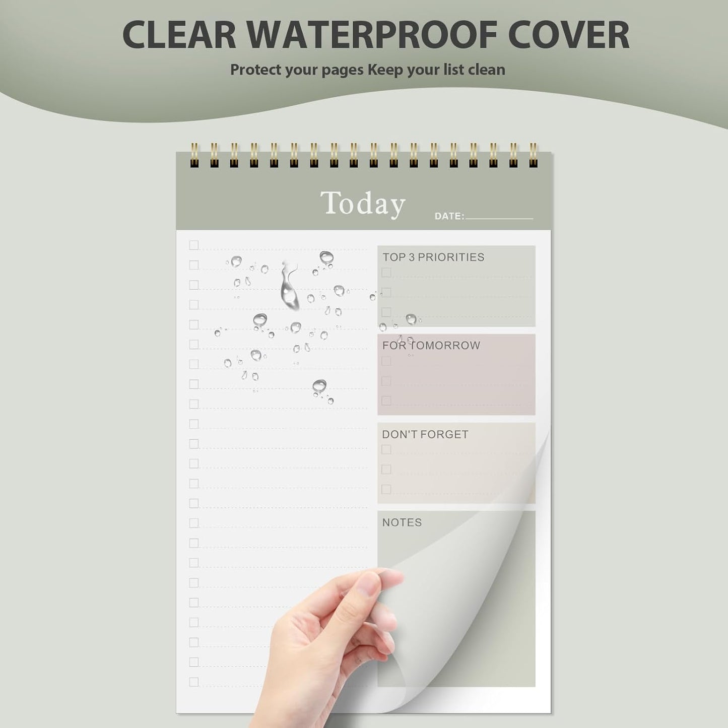 Weekly To Do List Notepad, Undated Planner with 52 Sheets (8.5''x11''), Desk Weekly Planner for Women & Man, Home School & Work