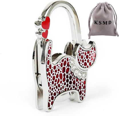 KSMD Variety Design Purse Hooks for Table and Bars,Portable Purse Hanger Organizers Hooks Handbag Pocketbook Holder Bag Storage for Desk,Foldable Folding Purse Table Hook Hanger