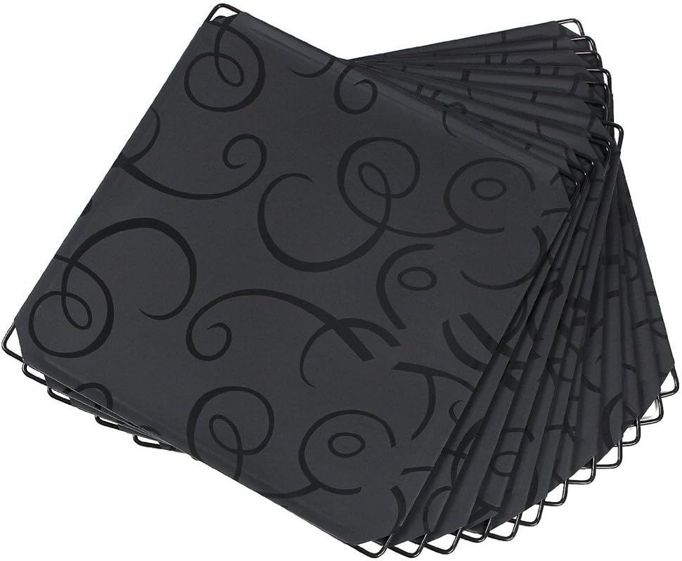 UNICOO - DIY Wire Cube Organizer Replacement Panels 14 * 14 inch (Black Wire Panel)