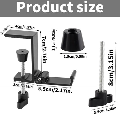 JAKO Headphone Stand for Desk, Aluminum Alloy Foldable Headphone Holder - Headset Stand Hook Mount, PC Gaming Headset Holder Under Desk Clamp for Office, Computer, Student Class Table, Handmade Table