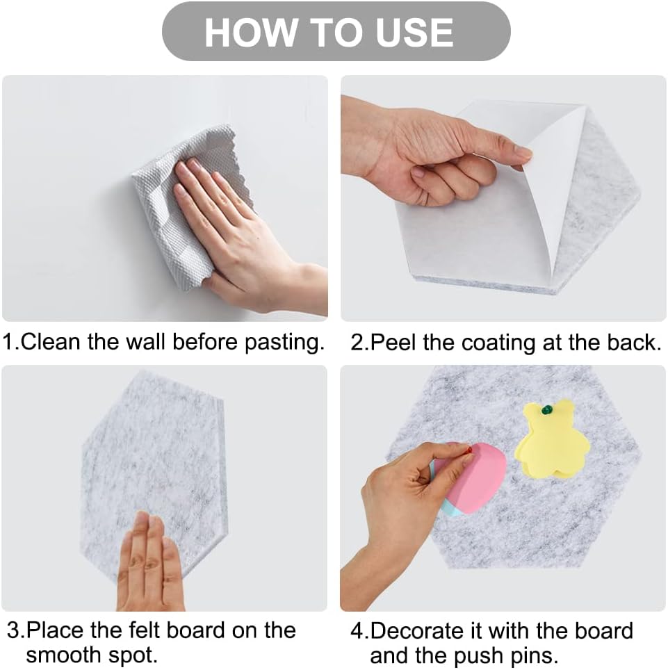 Vuzvuv Black 28"x16" Large Cork Board with 50 Push Pins & Sticky Notes, Self-Adhesive Bulletin Board for Wall, Felt Pin Vision Board for Paste Notes,Schedules Offices Home