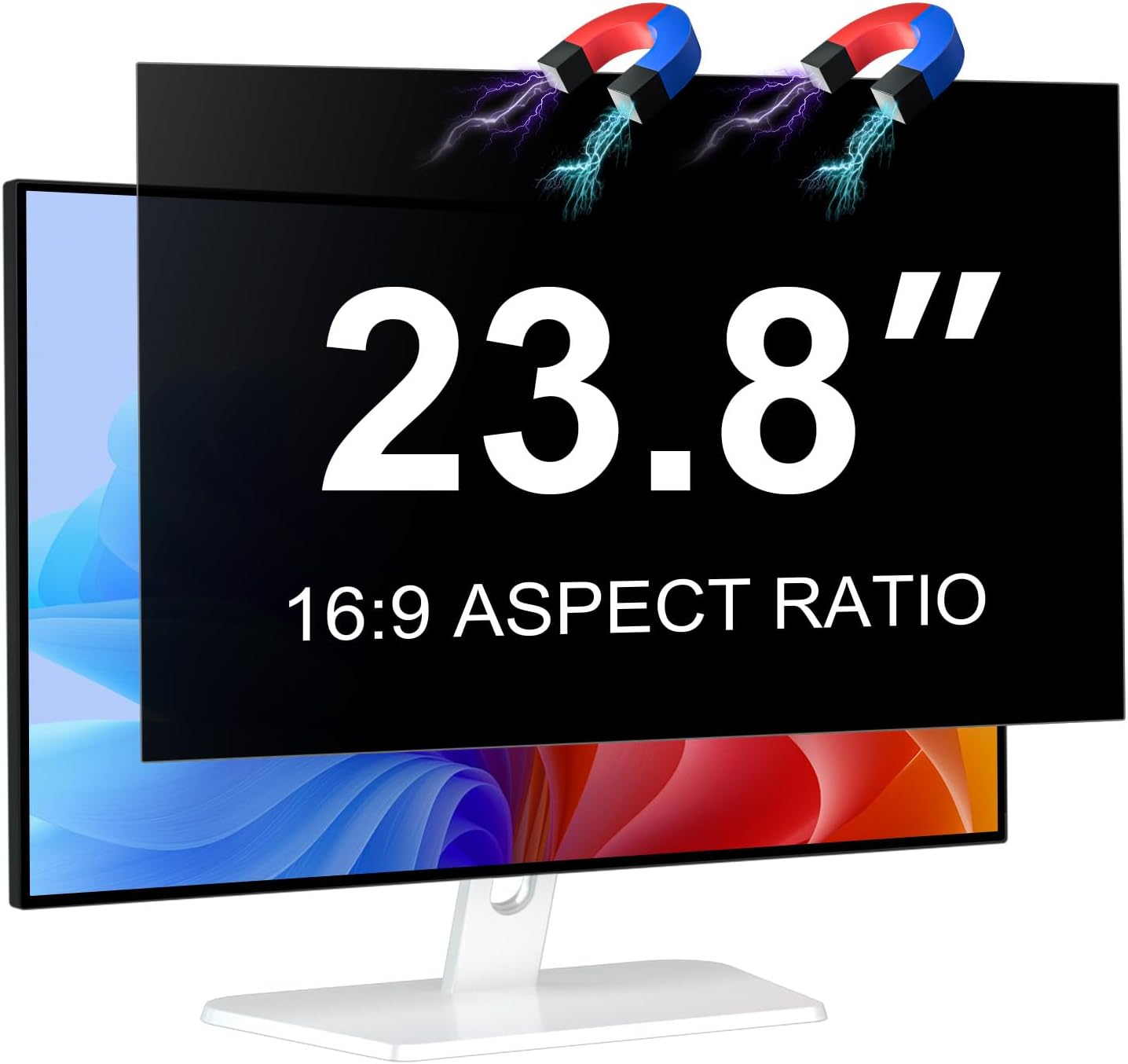 Laptop Privacy Screen 14 Inch 16:9 Aspect Ratio, Laptop Screen Privacy Shield Compatible With Lenovo Hp Dell Acer Asus Thinkpad Envy Xps, Removable Anti Glare Blue Light Computer Filter Protector