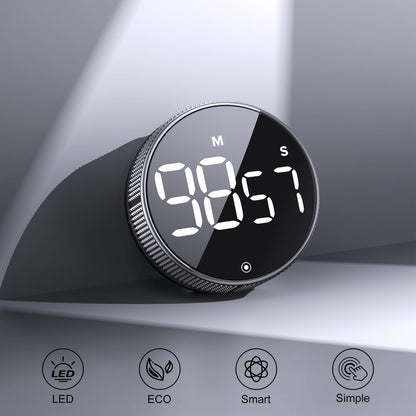 BlueSnail Kitchen Timer with LED Digital Display Smart Efficana for Home Classroom Gym Office, Volume and Brightness Adjustable Productivity Timer