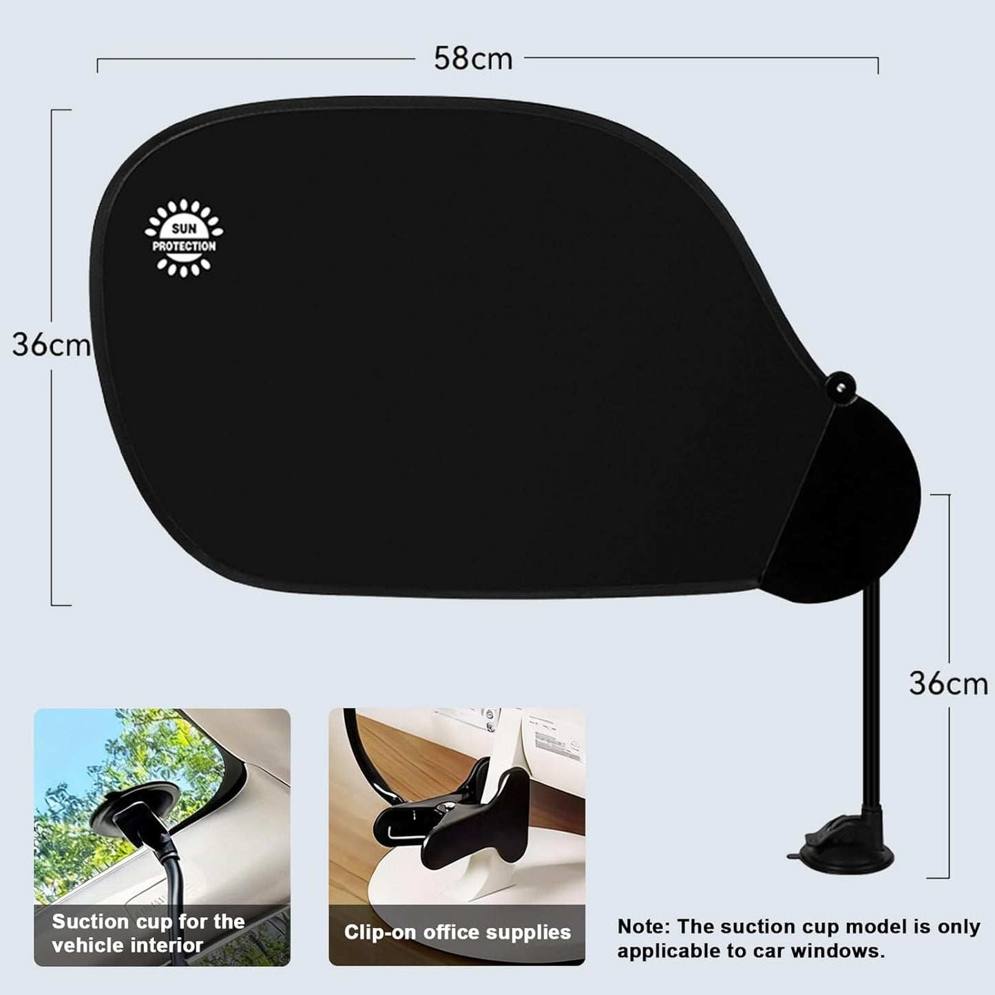 Office Desk Shade and Cubicle Shade: Blocks Light Glare and Disturbances. Office Partition Shade to Block Overhead Light & Reduce Monitor Glare, Portable Light Shield for Computer Monitors and Laptops