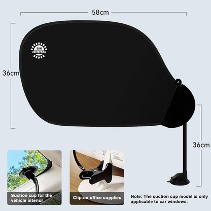 Office Desk Shade and Cubicle Shade: Blocks Light Glare and Disturbances. Office Partition Shade to Block Overhead Light & Reduce Monitor Glare, Portable Light Shield for Computer Monitors and Laptops