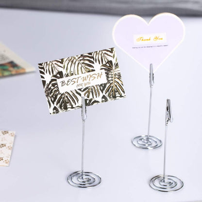 Artliving 12pcs Place Card Holder Memo Holder Clip Photo Holder Table Number Holder