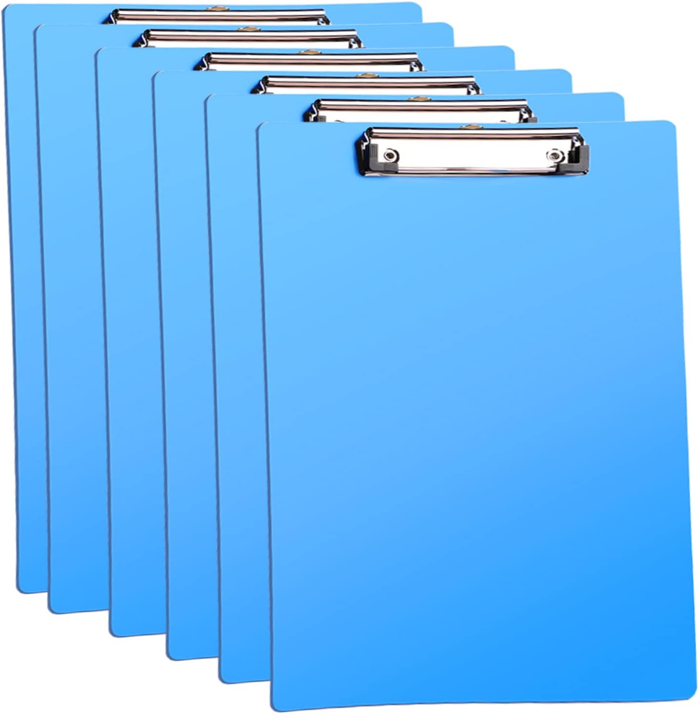 Clipboard Folder, 6 Pack A4 Foldable Clipboards File Folder Flip Writing Pad for Memo Form Document & School Office Work - Black