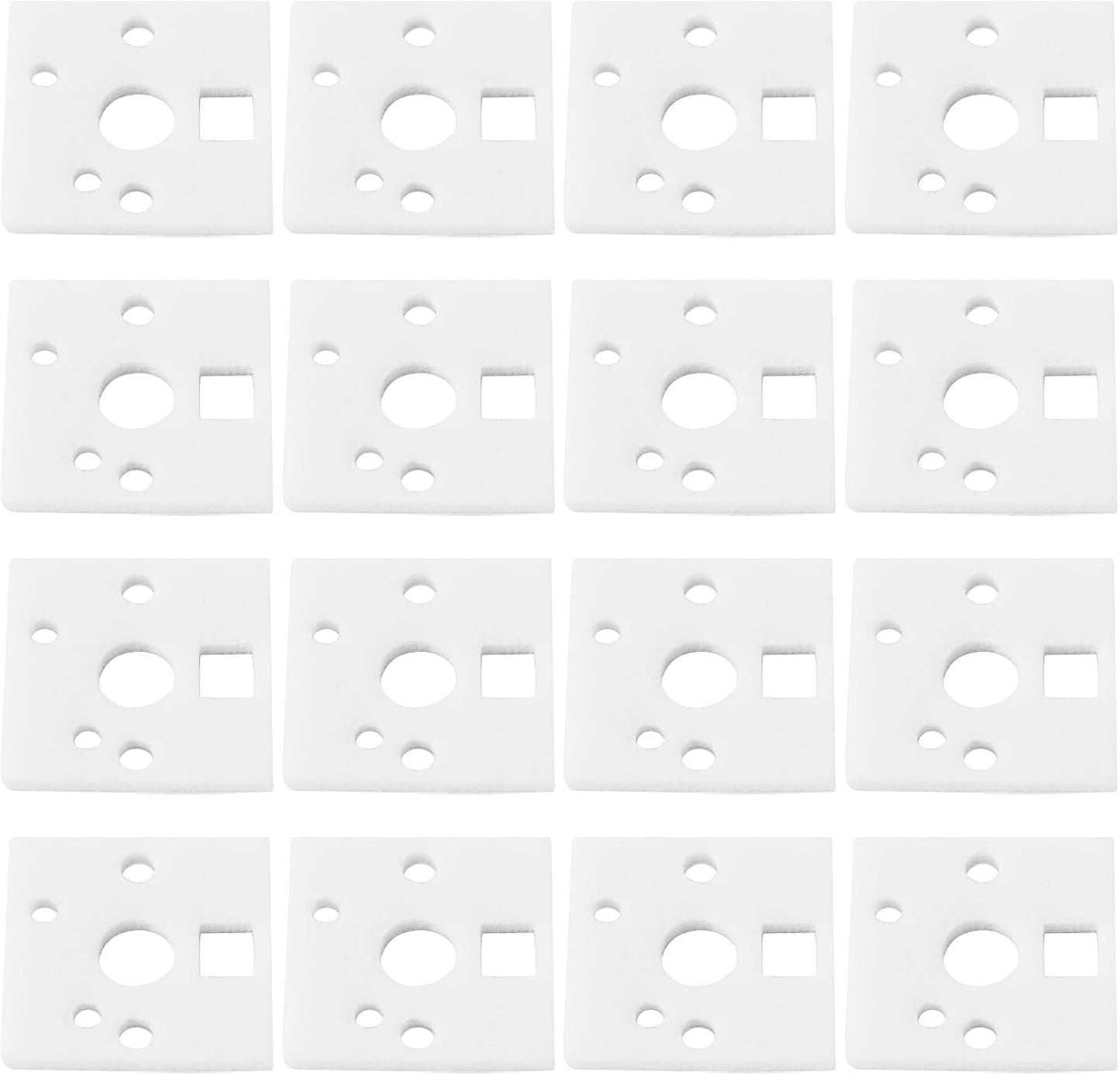 240 Pcs PE Mechanical Keyboard Switch Pads 1mm Shaft Pad Noise Dampener Foam Pads for 61/64/87/104 Hot Swap Gaming Keyboard White 14x14x1mm