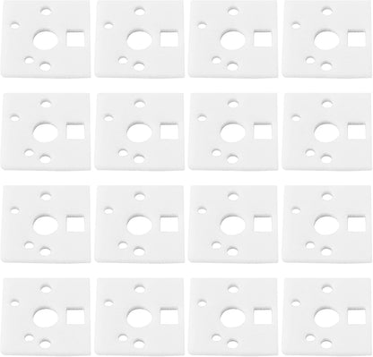240 Pcs PE Mechanical Keyboard Switch Pads 1mm Shaft Pad Noise Dampener Foam Pads for 61/64/87/104 Hot Swap Gaming Keyboard White 14x14x1mm