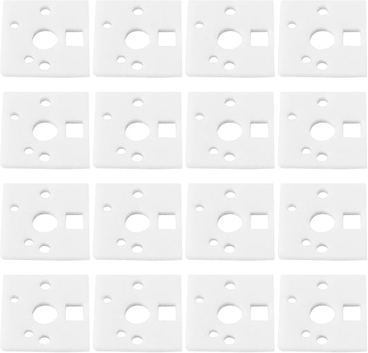 240 Pcs PE Mechanical Keyboard Switch Pads 1mm Shaft Pad Noise Dampener Foam Pads for 61/64/87/104 Hot Swap Gaming Keyboard White 14x14x1mm