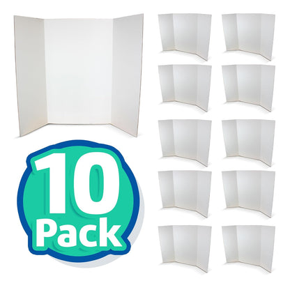 Flipside Products 36” x 48” Project Boards for Presentations, Science Fair, School Projects, Event Displays and Trifold Picture Board, Proudly Made in USA - Black - 4 Pack
