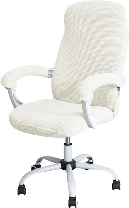 FORCHEER Office Chair Armrest Covers 12-15 Inch Velvet Elastic Black Arm Rest Covers for Desk Computer Chairs Washable