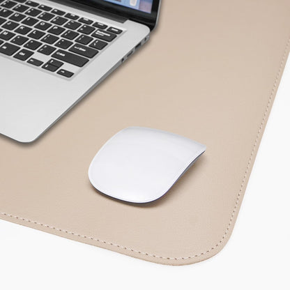 AFIING Large Desk Mat 47" x 17", Dual-Sided Natural Cork & PU Leather Desk Pad, Non-Slip Waterproof Mouse Pad for Office, Home & Gaming, Black