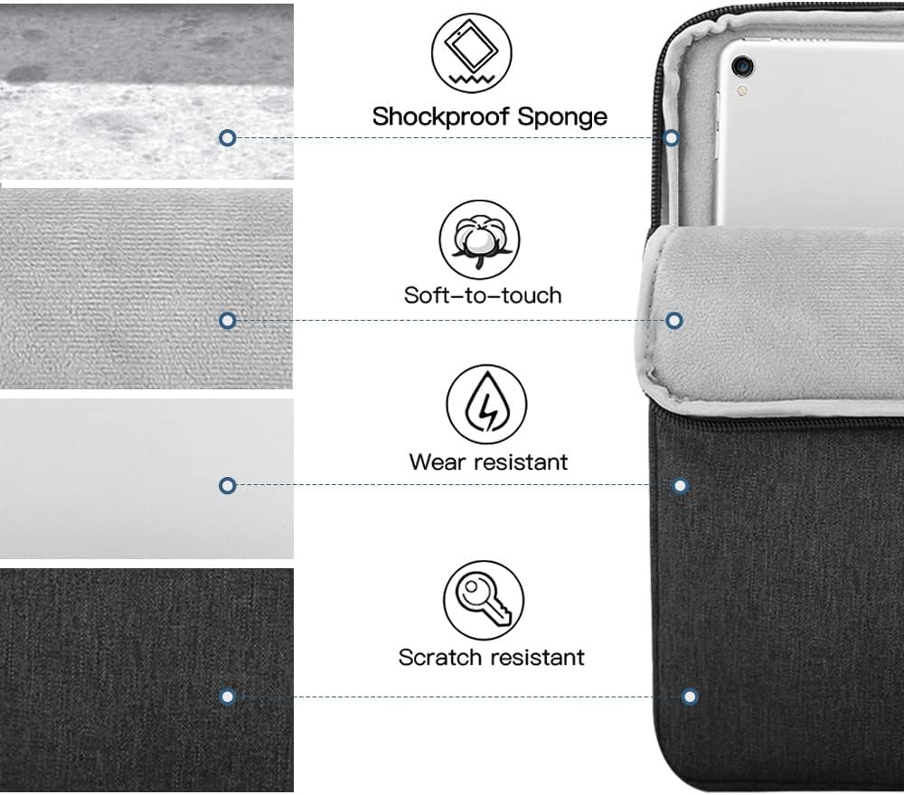 TiMOVO 9-11" Tablet Sleeve Bag for iPad 11-inch A16 2025, iPad 10.9"/10.2"| Air 11 Inch/5th/4th Gen. 10.9", Galaxy Tab A9+/A11Plus 11", Protective Bag Fit Smart Keyboard, Dusty Blue