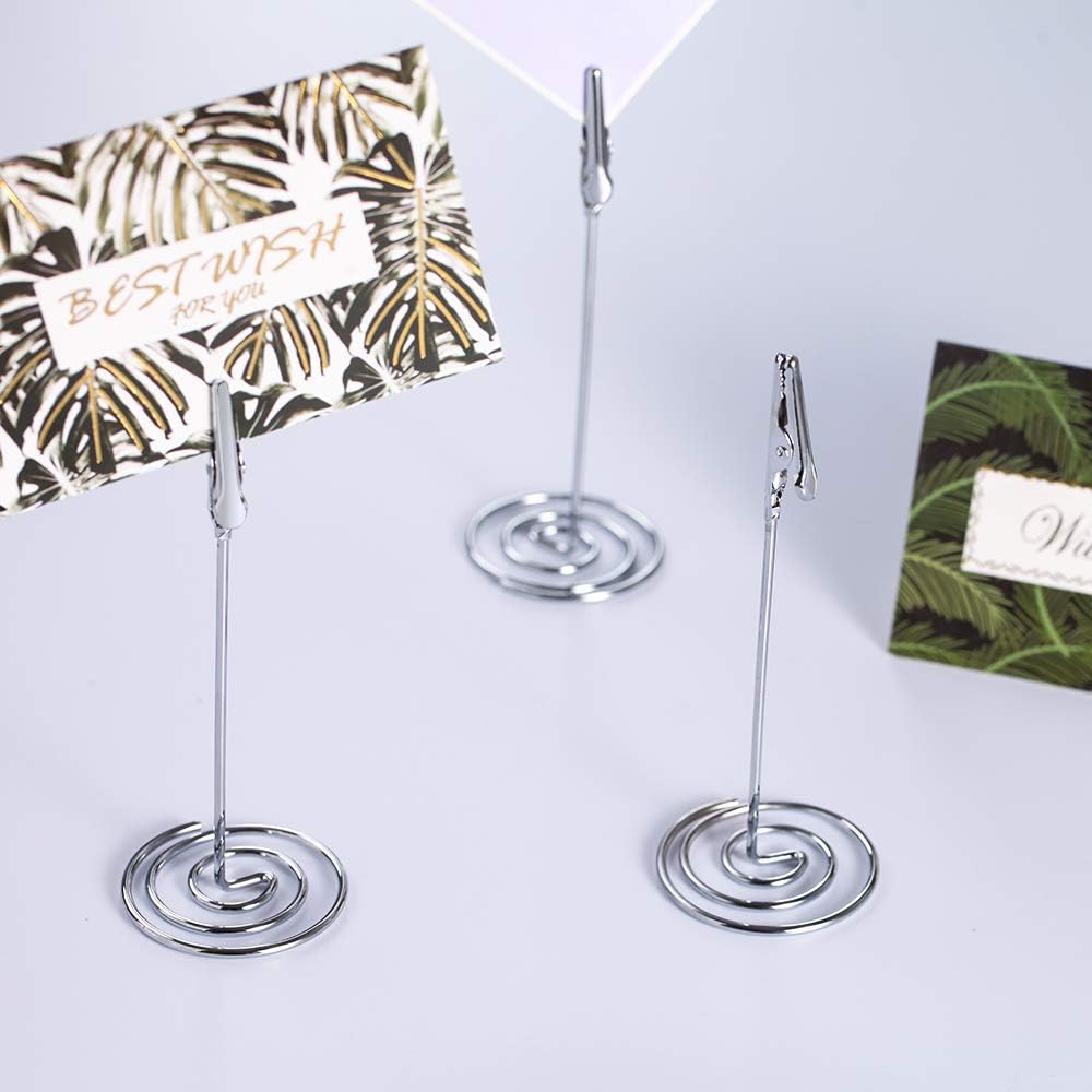 Artliving 12pcs Place Card Holder Memo Holder Clip Photo Holder Table Number Holder