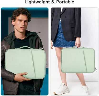 12-12.9 Inch Tablet Sleeve Bag for 12.4" Samsung Galaxy Tab S10+ S9+ Plus/S8+/S7+ Plus/S7 FE,13" iPad Air M4 M3 M2/iPad Pro M5 M4/Pro 12.9"/Microsoft Surface Go 2 12.4"/Pro 11 10 Carrying Case-Black