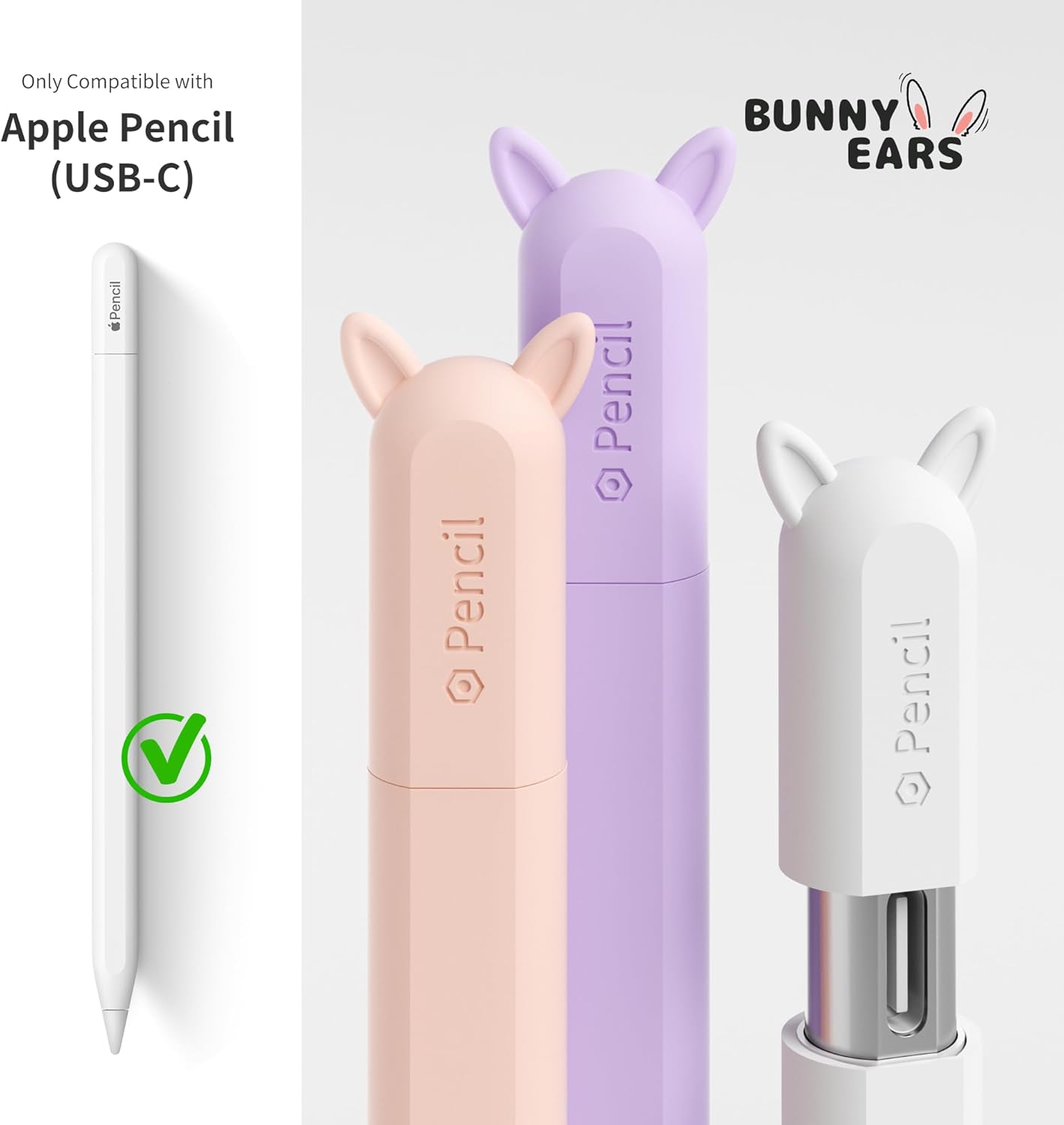 ELETIUO Silicone Case Compatible with Apple Pencil (USB-C),Protective Holder Grip Sleeve with Cap Accessories,Anti-Slip Cover Supports Magnetic Compatible with Apple Pencil 3rd Generation,Carrot