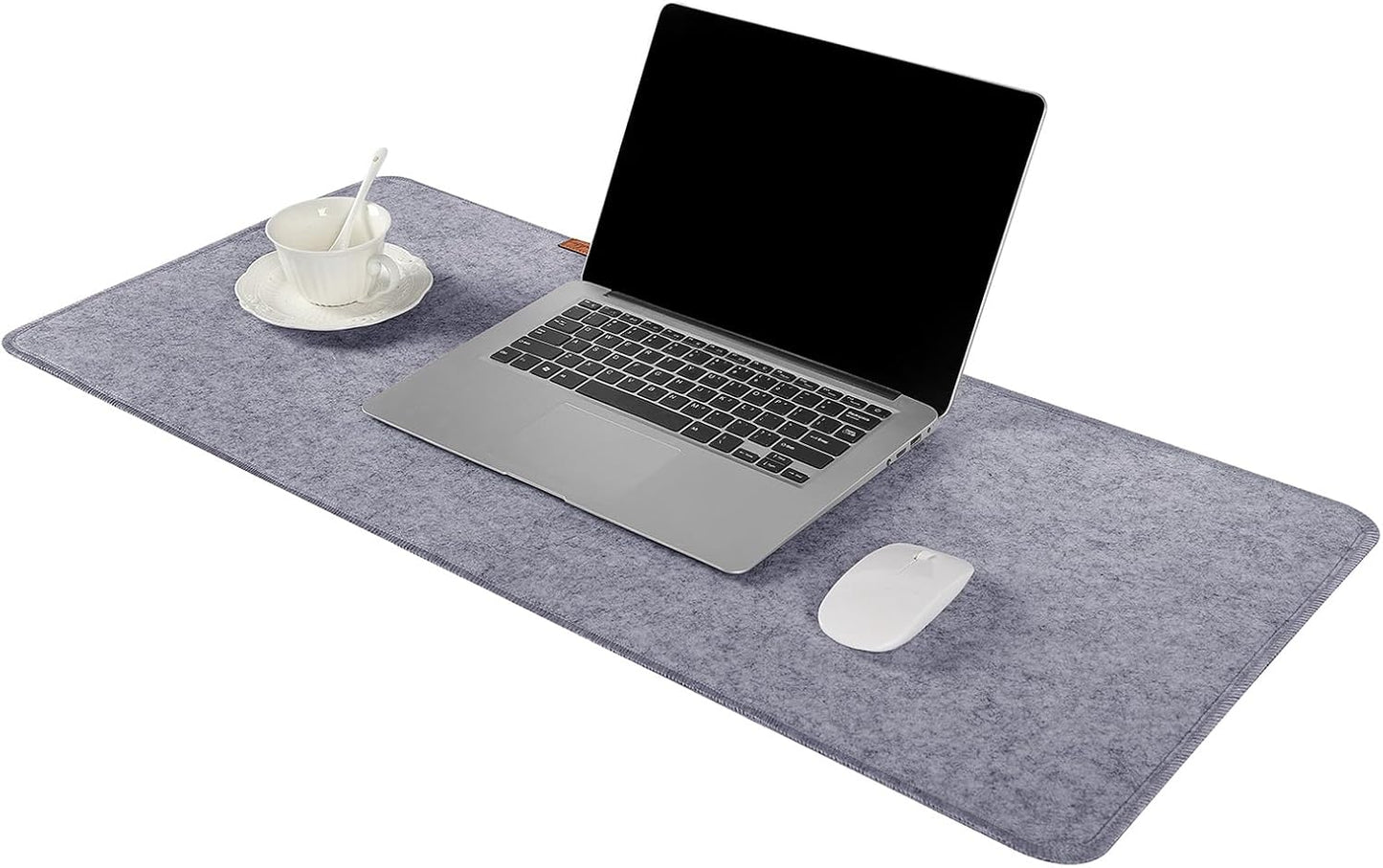 Large Felt Desk Protective Pad, 100X40cm/40''X16''Non-Slip Felt Desk Mat Extended Gaming Mouse Pad Large Desk Pad Protector for Keyboard, Computer, Mouse, Laptop (Dark Grey)