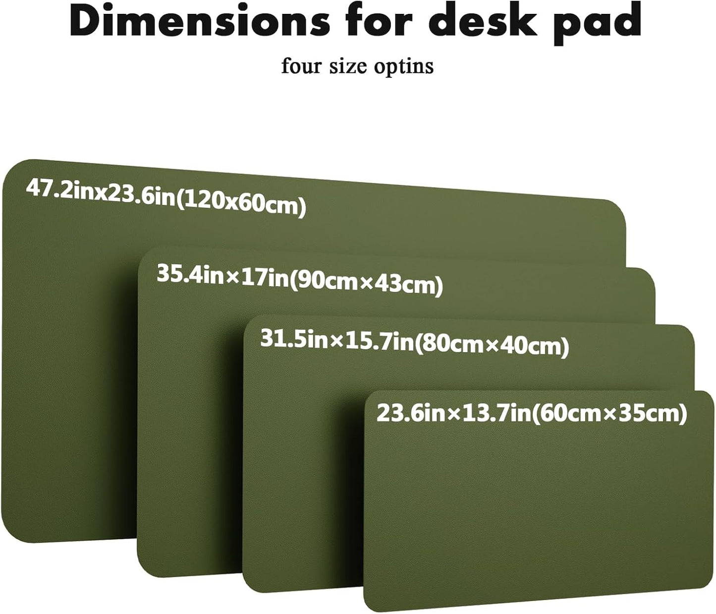 YSAGi Double-Sided Desk Pad, 31.5"x15.7"Leather Desk Mat, Eco Cork Desk Pad Protector,Large Mouse Pad,Waterproof Desk Blotter for Office/Home(Coffee)