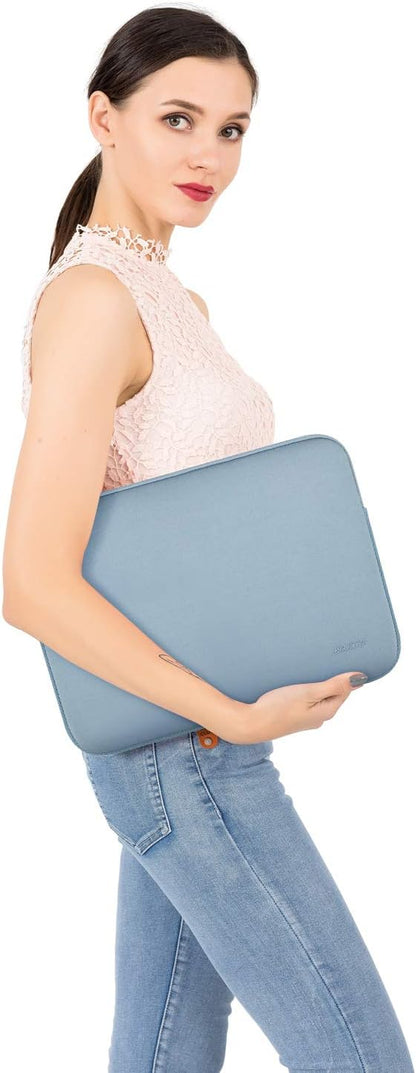 MOSISO Laptop Case 13.3 inch, 13-13.3 inch Laptop Sleeve Bag Compatible with MacBook Air/Pro 13/Pro 14 M5 M4 M3 M2 M1, HP Dell ASUS Lenovo, Neoprene Computer Sleeve Bag with Small Case, Baby Pink - Colors B