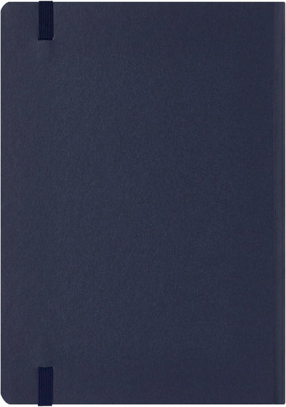 Maruman Mnemosyne Lined Notebook- Vertical A5, 5.83" x 8.27", 70 Sheets / 140 Pages, 7mm College Ruled With Center Line Journal, Perforated Pages & Wire-Bound to Lay Flat, Black, Made in Japan - Colors B