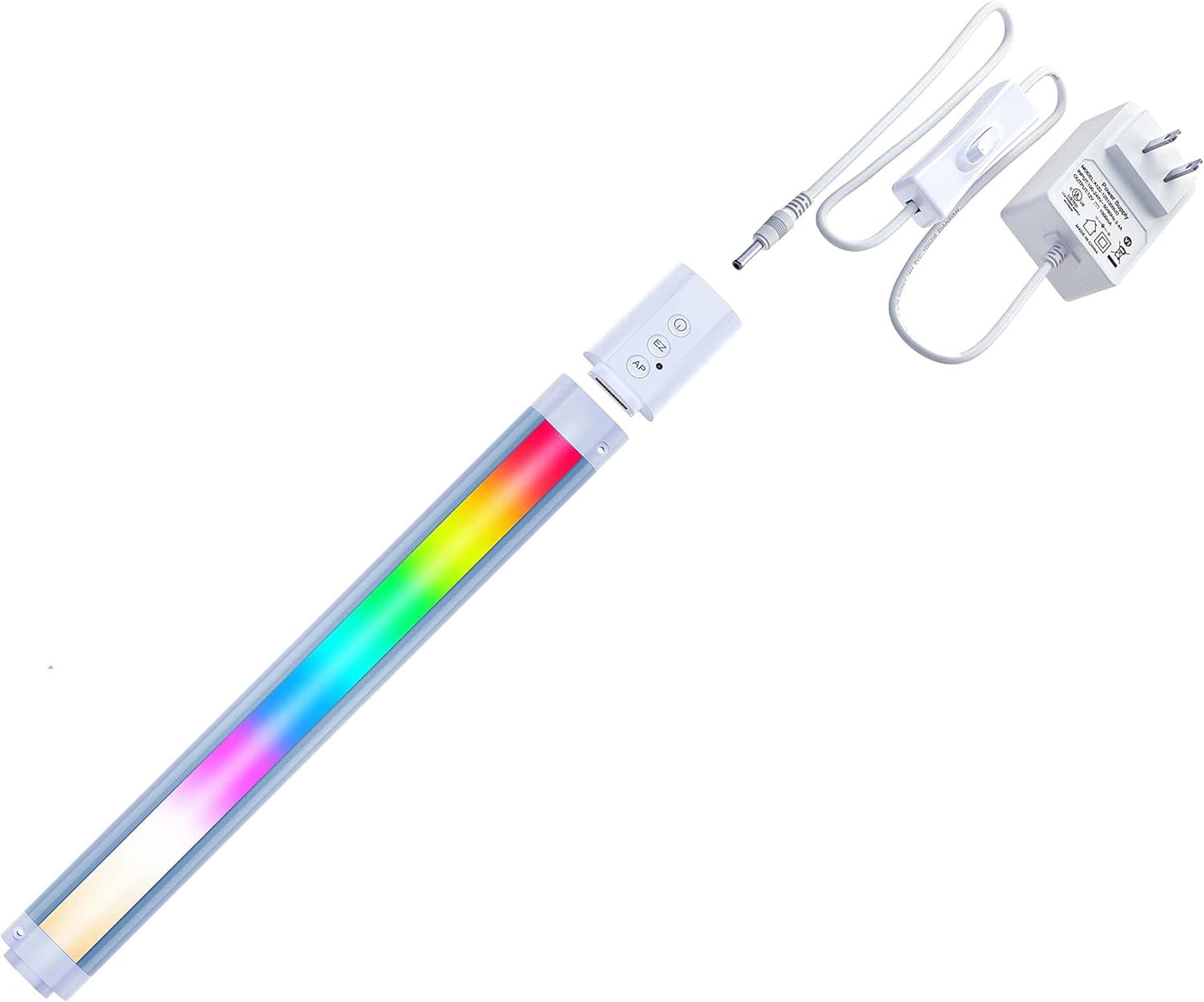 LED Smart Under Desk Lights Plug in White & RGB Color Changing Dimmable with Remote. Alexa, Google Enabled. Under Counter Lighting Bar for Kitchen, Shelf, Cupboard, Cabinet, Monitor (1-Bar Kit, 12")