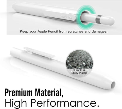MoKo Holder Case for Apple Pencil 1st Generation, Retractable Apple Pencil 1st Case Protective iPad Pencil Sleeve Skin Cover with Sturdy Clip, Pink