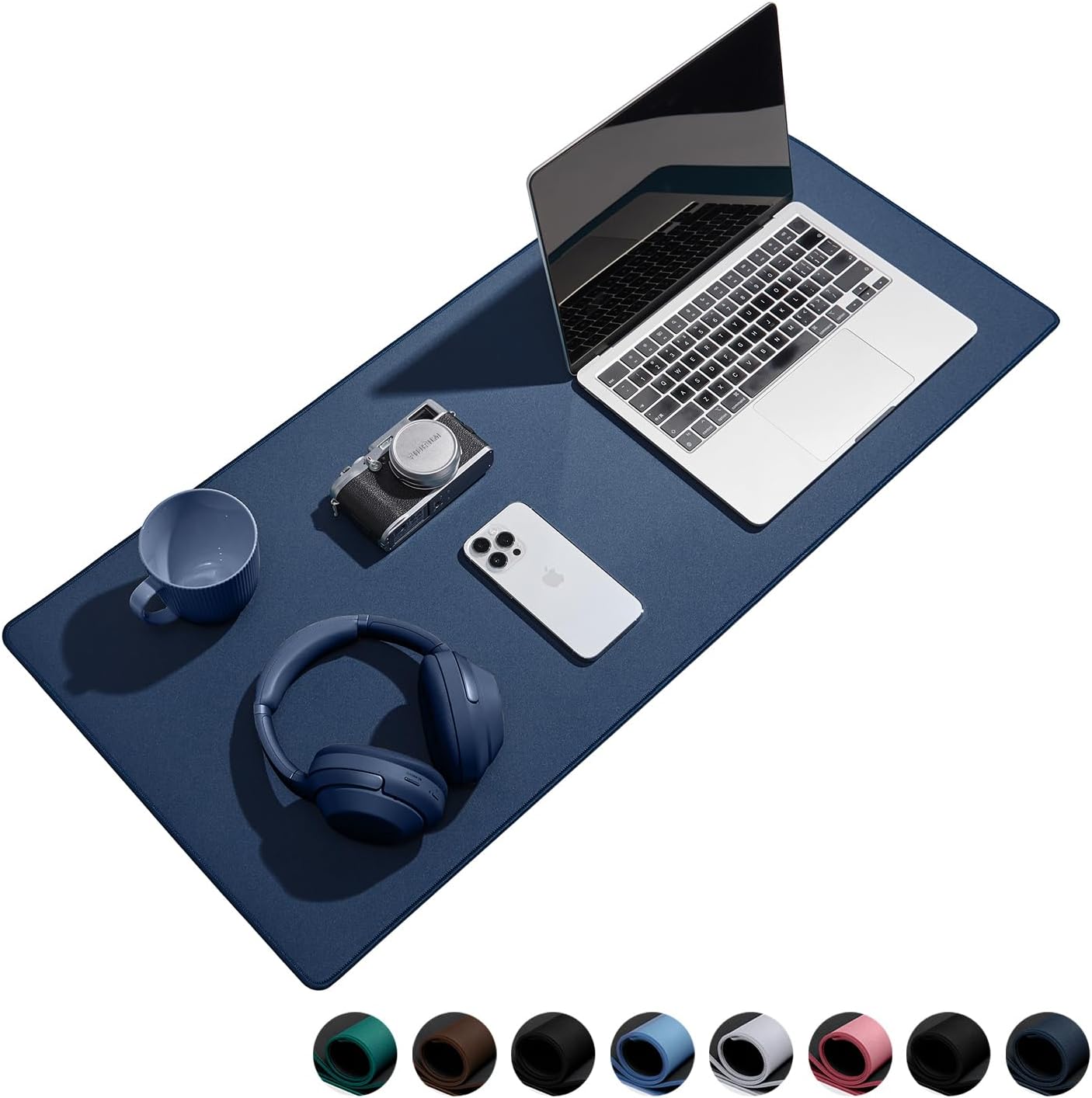 Reniteco Waterproof Large Gaming Mouse Pad with Durable Stitched Edges, Non-Slip Rubber Base, Grainy Jacquard Mouse Mat Desk Pad for Home Office Gaming, 31.5''x11.8''x0.12'', Matte Beige
