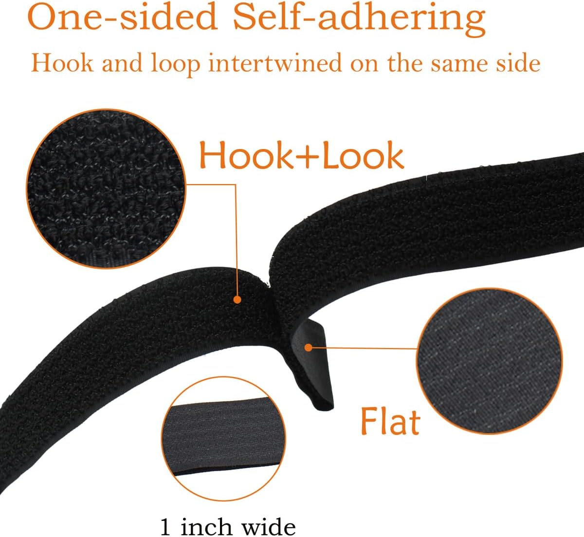 YiwerDer Reusable Fastening Cable Straps and Cable Ties Set 20 Pack(8"-12"-18"), Adjustable Multi-Purpose Hook and Loop Cord Ties to Keep Cords Organized and Tidy