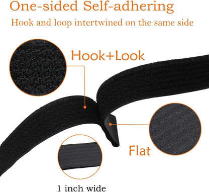 YiwerDer Reusable Fastening Cable Straps and Cable Ties Set 20 Pack(8"-12"-18"), Adjustable Multi-Purpose Hook and Loop Cord Ties to Keep Cords Organized and Tidy