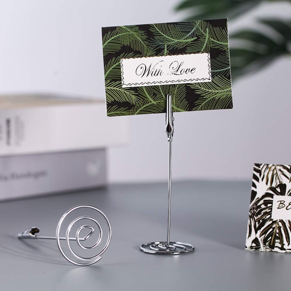 Artliving 12pcs Place Card Holder Memo Holder Clip Photo Holder Table Number Holder