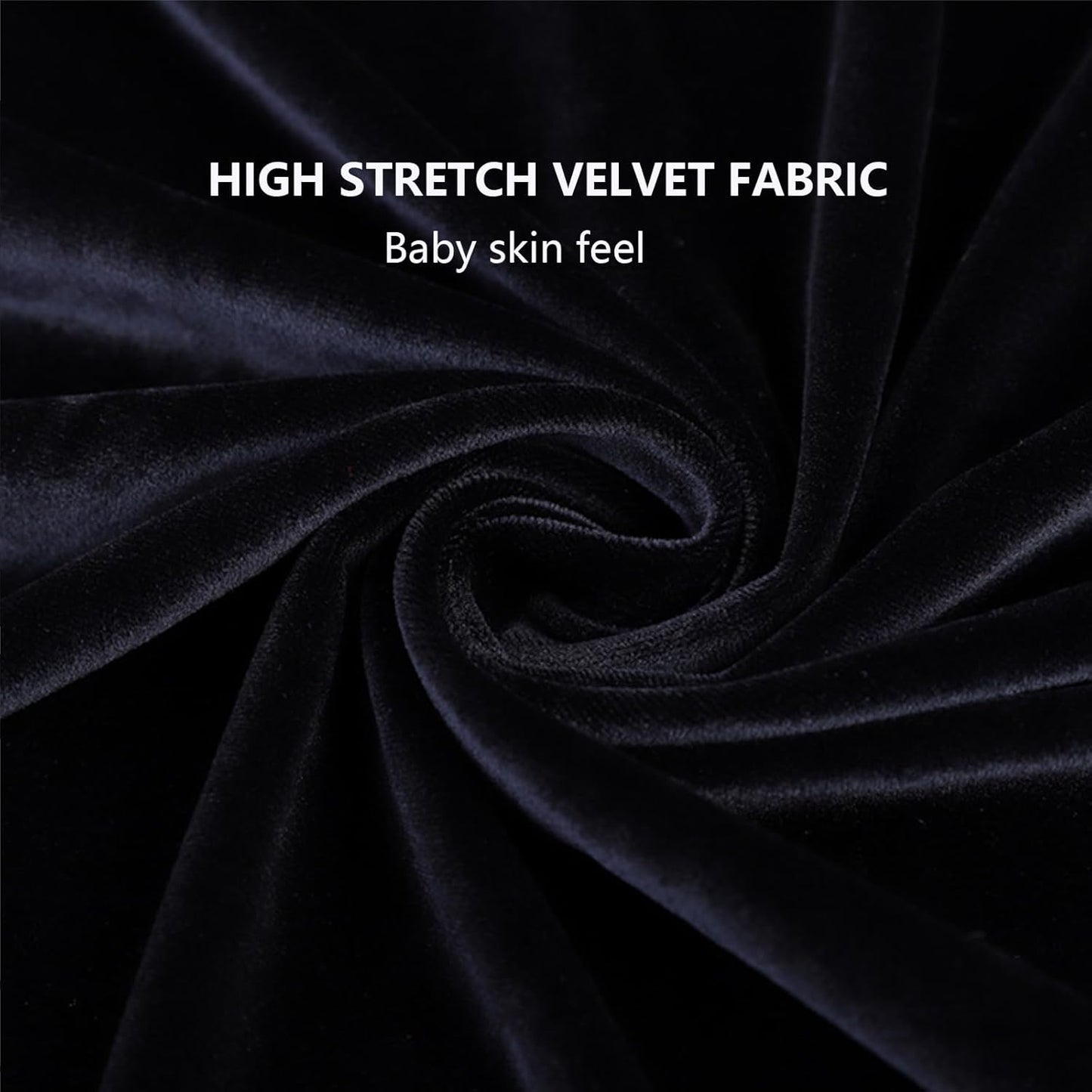 Office Chair Arm Rest Cover Velvet Office Chair Armrest Covers Stretchable Removable Armrest Protectors for Desk Chairs Computer Chair Gaming(Office Chair Arm Covers 2Pcs, Black)