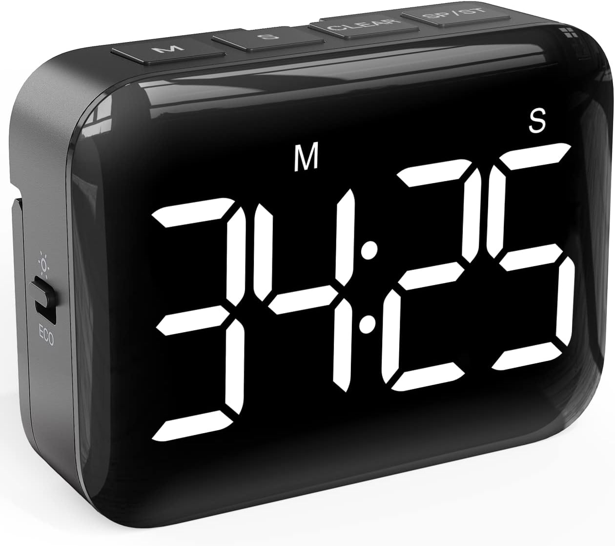 VOCOO Magnetic Kitchen Timer for Cooking with Count Up Countdown, Digital Timer Battery Powered with Large Display, 2 Brightness and Volume Levels for Classroom, Teacher, Kids