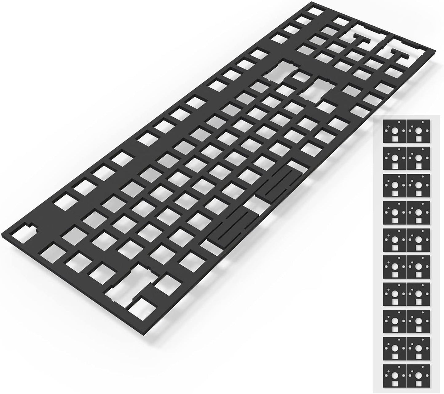 Poron Keyboard PCB Foam 84 Layout, Poron Switch Pads 120Pcs and Keyboard Sound Dampeners