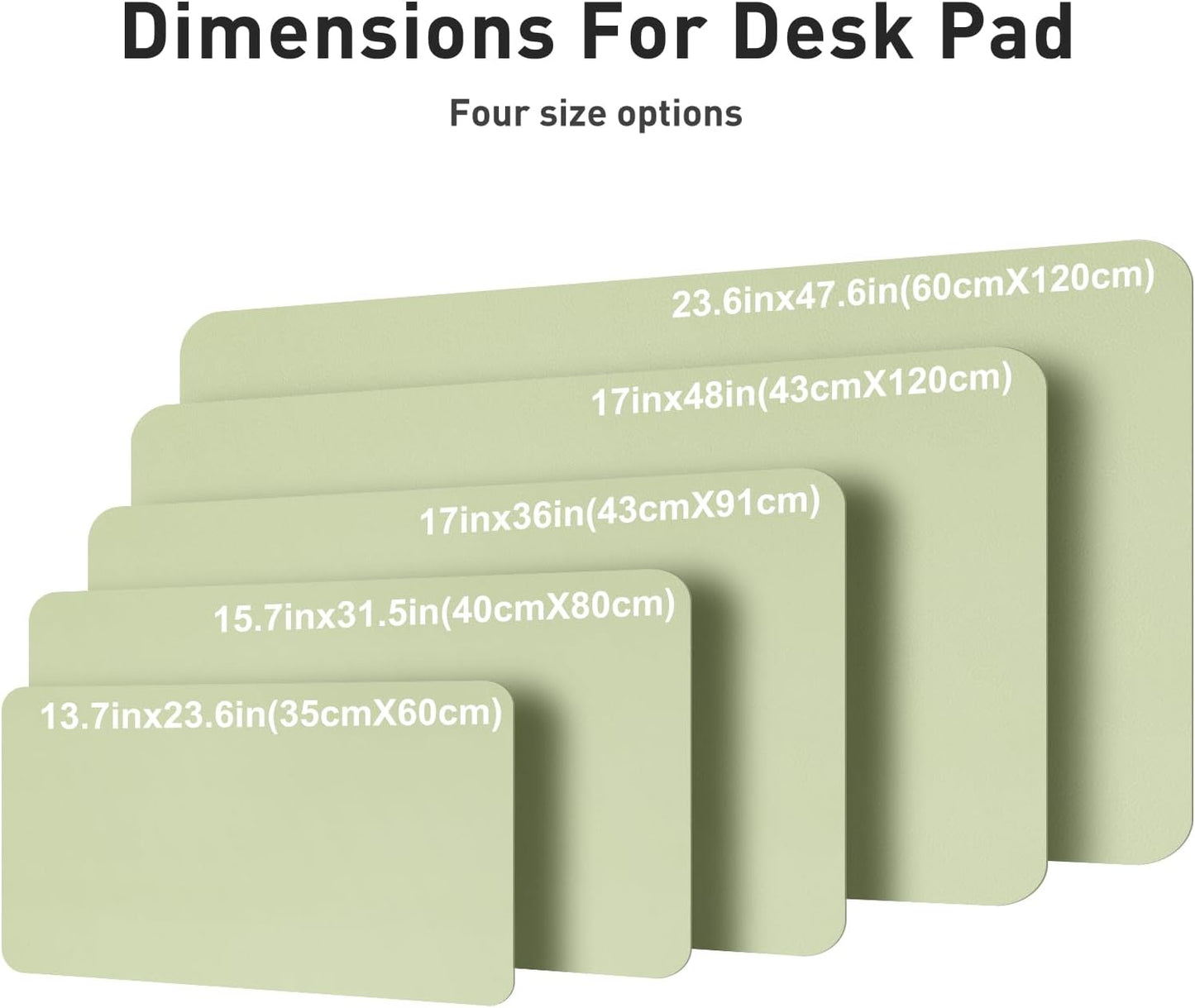 Aothia Leather Desk Pad Protector, Mouse Pad, Office Desk Mat, Non-Slip PU Leather Desk Blotter, Laptop Desk Pad, Waterproof Desk Writing Pad for Office and Home(Dark Blue,31.5" x 15.7") - Colors A