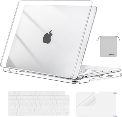 MOSISO Compatible with MacBook Neo Case 13 inch 2026 Release Model A3404 with A18 Pro Chip, 4 in 1 Kit Precision Fit Crack & Scratch Resistant Protective Hard Shell Case Cover, Crystal Clear