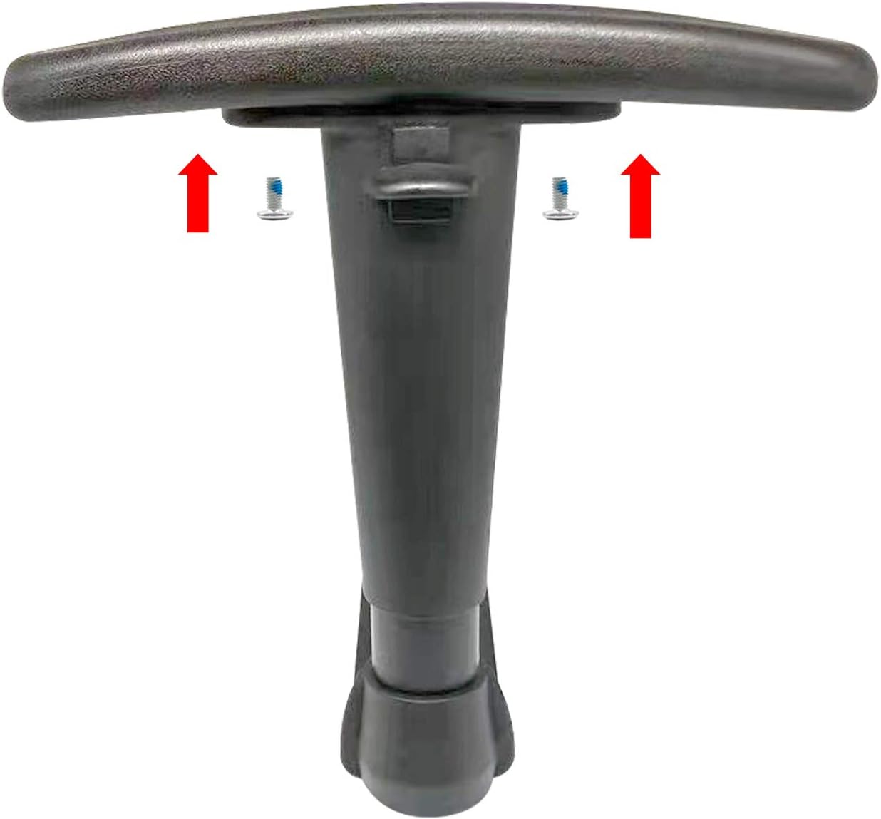 MYFUNSHOP Gaming Chair Replacement Armrest Arm Pads Universal Soft PU Office Chair Replacement Parts(1 Pair) Black
