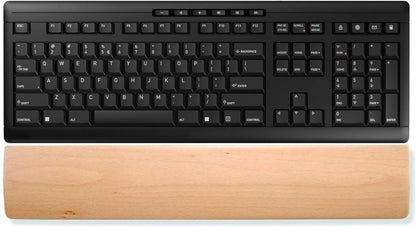 HomeDo Wooden Wrist Rest for Mechanical Keyboards, Support pad for Palm, Ergonomic Rest for Typing and Gaming,Palm Rest,Hand Rest (Beech,17.32”x3.15”(104 Key 100%))