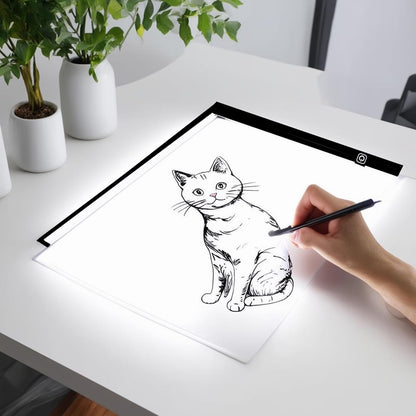 A2 Extra Large Tracing LED Light Pad for Diamond Art, Sketching, Painting - Adjustable Brightness, Sketching, Tracing - USB Powered DIY Diamond Art Light Box - No mesh No dot