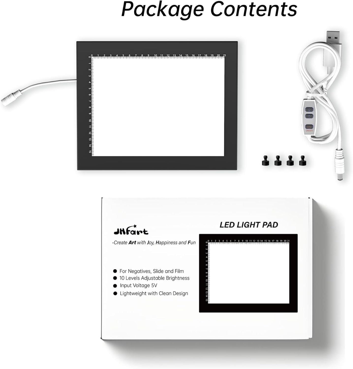 Slide Viewer Light Box 5600K 12”x8” Ultra-Thin Adjustable Brightness Backlight for Slides and Film Negative Scanning