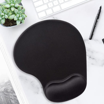 ITNRSIIET Ergonomic Mouse Pad with Gel Wrist Support Wrist Rest Smooth Surface Non-Slip PU Base Comfortable Office Supplies Pain Relief, 9.5 x 8 inches, Beach