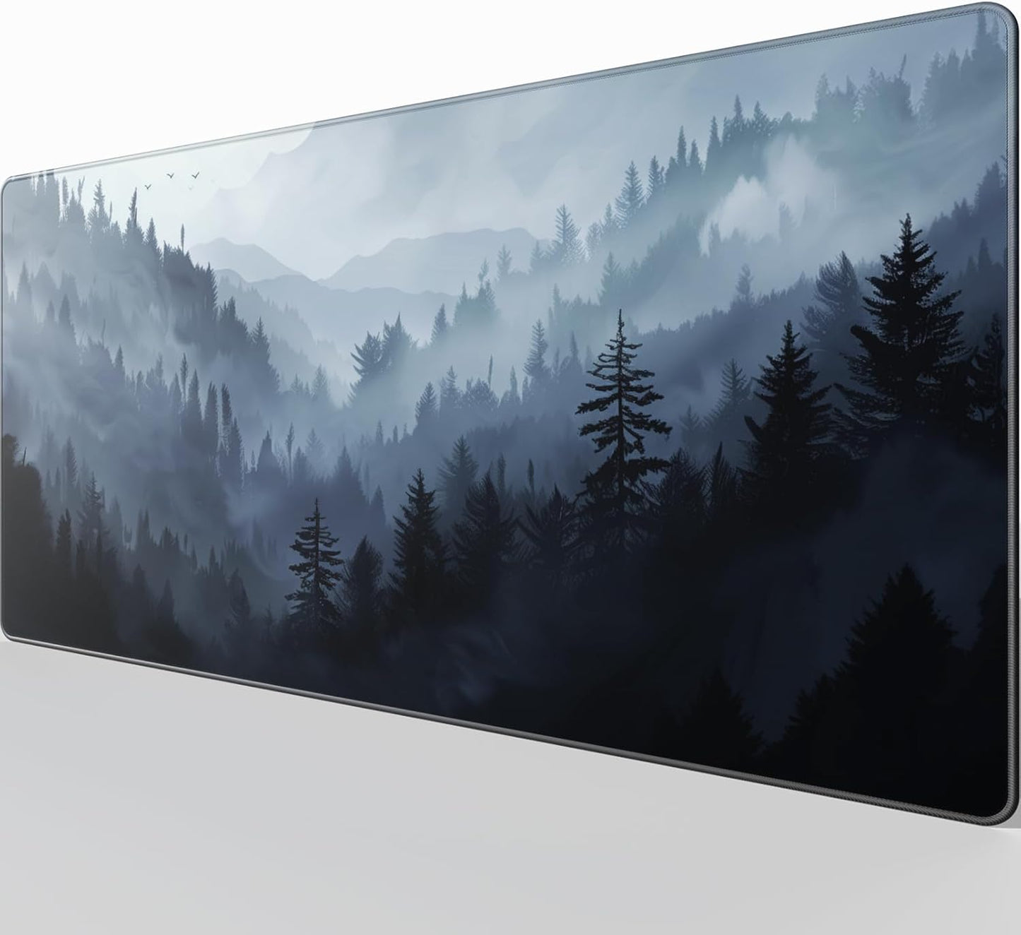 KTRIO Large Gaming Mouse Pad Desk Mat, Superior Micro-Weave Cloth for Precise Mouse Control, Non-Slip Rubber Base, Stitched Edges, Water-Resistant, for Gamer, Office & Home, 31.5" x 11.8" inches