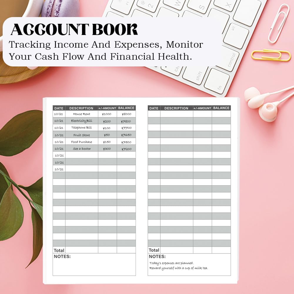 qianshan Travelers Notebook Inserts with PVC Sleeve,Undated Weekly Planner,Weekly To Do List Notepad,TN Journal,30 Sheets,8.5" x 4.7",Pocket Travelers Notebook for Journals,Diaries,Planners,Pink Cat