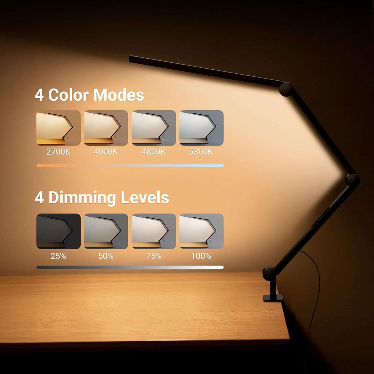 NEEWER Basics 12W Dual Monitor Light Bar with Stands, LED Lamp for Home Office Video Conference Lighting Desk Computer Laptop Webcam Zoom Streaming, Bi Color, Remote/Touch Control Dimmable, L10